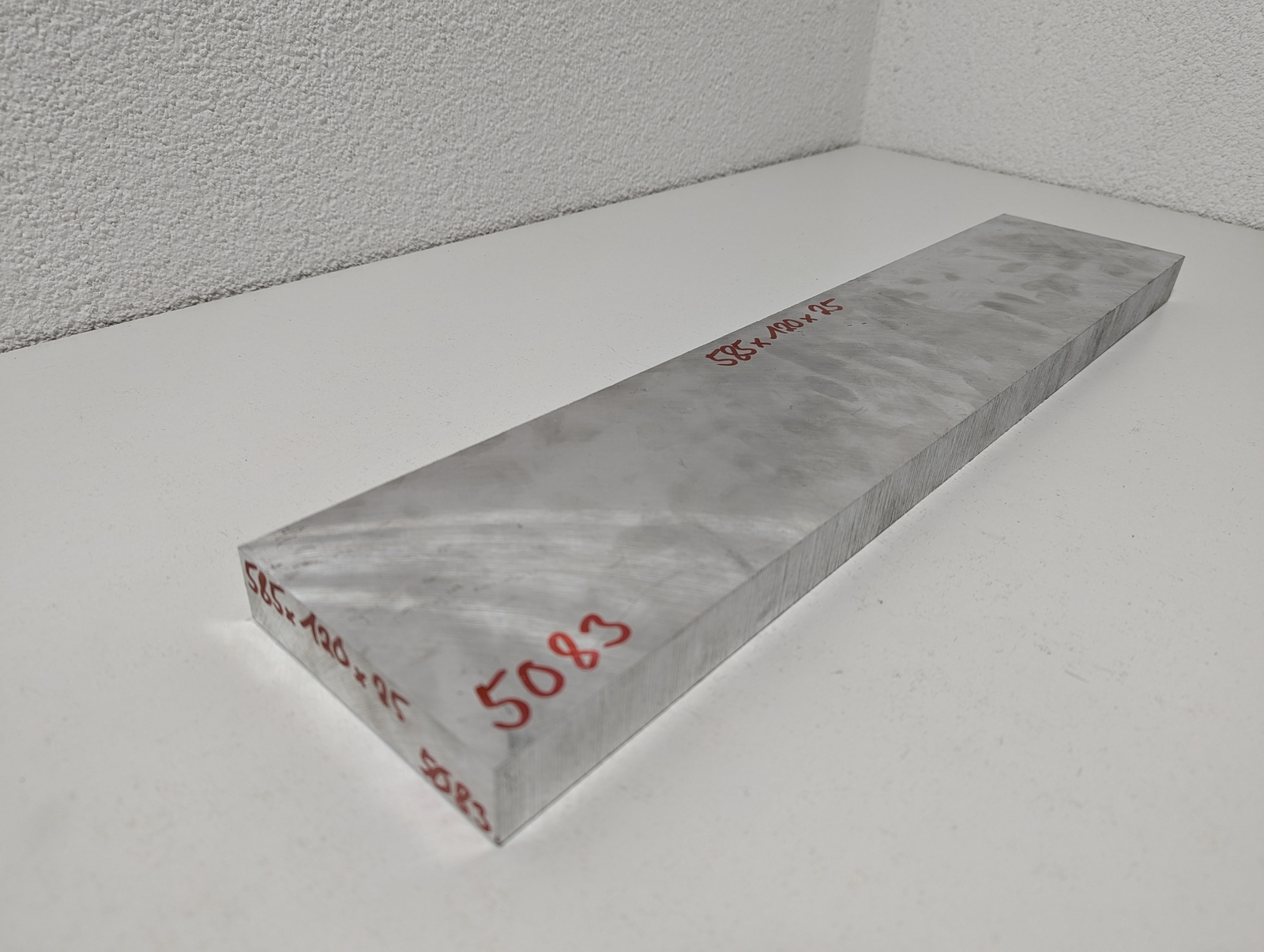 Aluminium Platte | 585 x 120 x 25 mm | EN AW-5083 (AlMg4,5Mn)