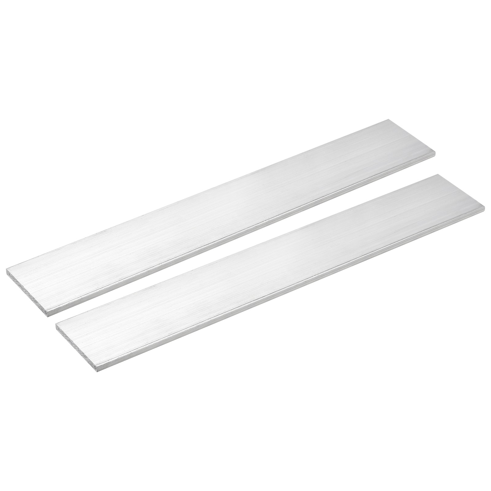 Square Aluminum Flat Bar, 2pcs 3/16″ Thickness 2″ Width 12″ Length