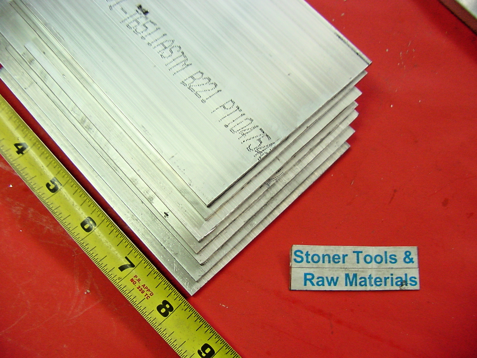 20 Pieces 1/8″ X 4″ ALUMINUM 6061 FLAT BAR 8″ long Extruded Plate Mill Stock New
