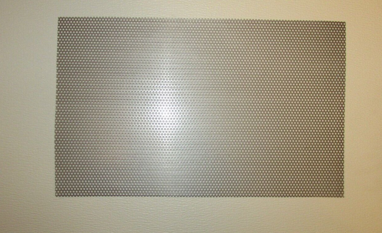 1/8″ HOLES 18 GAUGE 304 STAINLESS STEEL PERFORATED SHEET 3-1/2″ X 6″