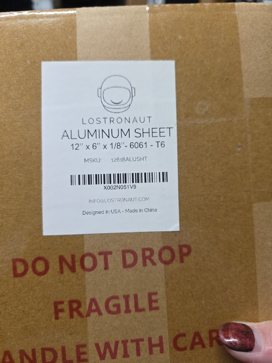 6061 T6 Aluminium Metal Sheet 12 x 6 x 1/8 Inch Aluminum Sheet – NEW