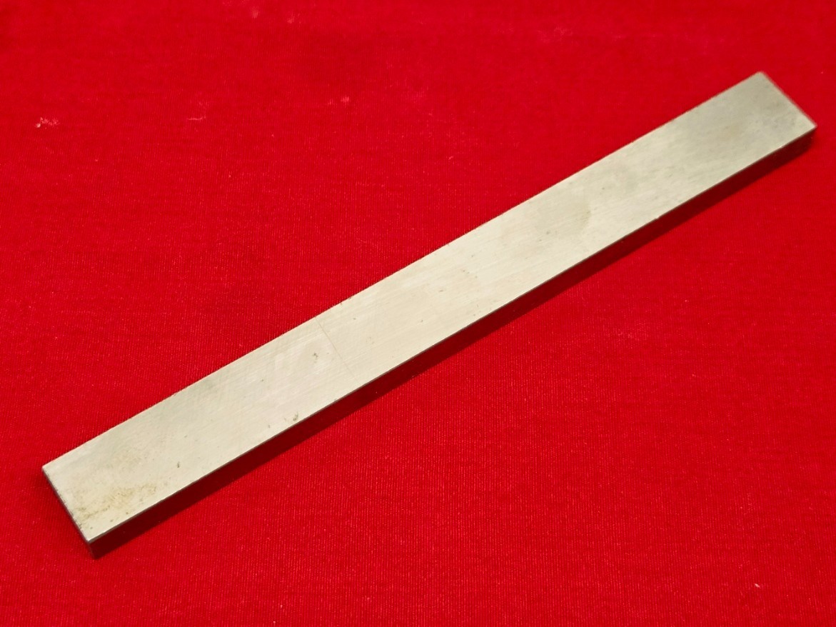 D2 Tool Steel Block Billet 6.095″ L x 0.64″ W x 0.28″ Thick, 4.89 Oz.