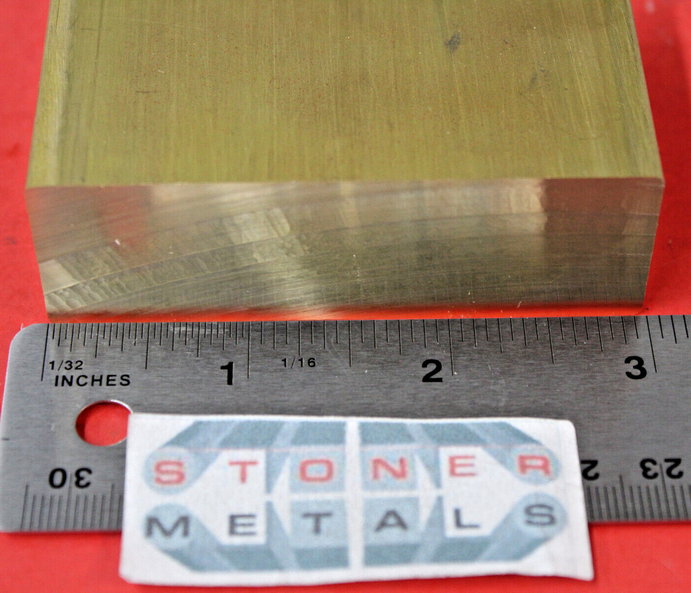 1 pc 1″ x 3″ x 2.25″ & 1 pc 1/2″ x 3″ x 2.5″ C360 BRASS FLAT BAR Solid Stock H02