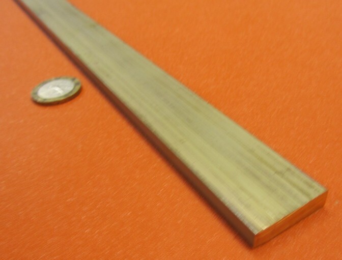385 Brass Flat Bar 1/4″ Thick x 1.0″ Wide x 4 Foot Length
