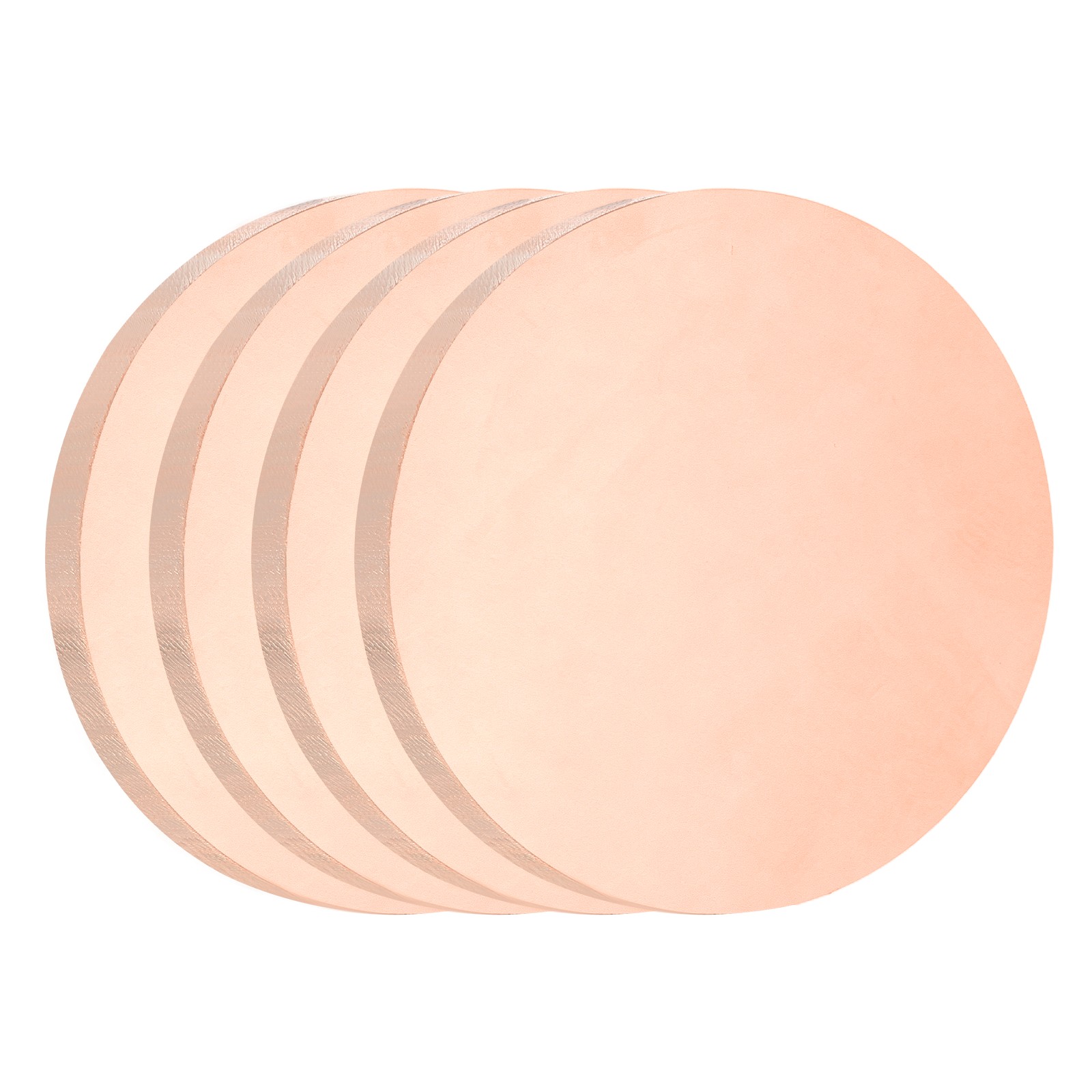 4Pcs Copper Round Plate, 0.12″ Thick 1″ Dia C1100 Pure Copper Sheet