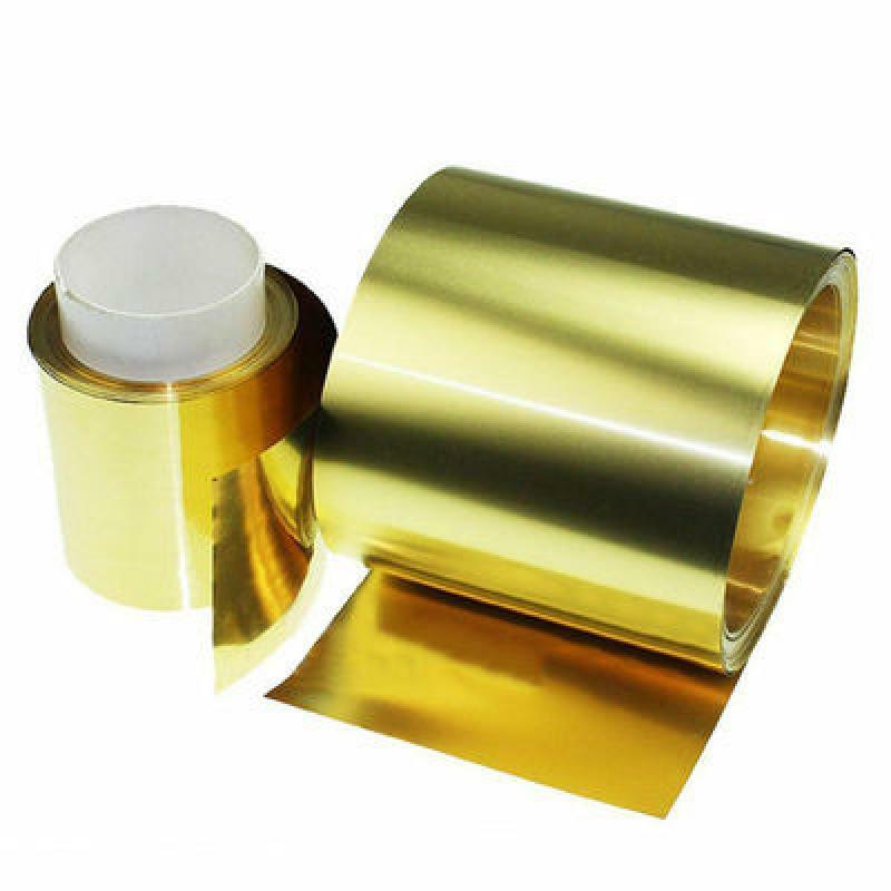 1 STÜCK Messing Metall Dünnblech Folie Platte Dicke 0,01–0,3 mm x 10–200 mm x 10