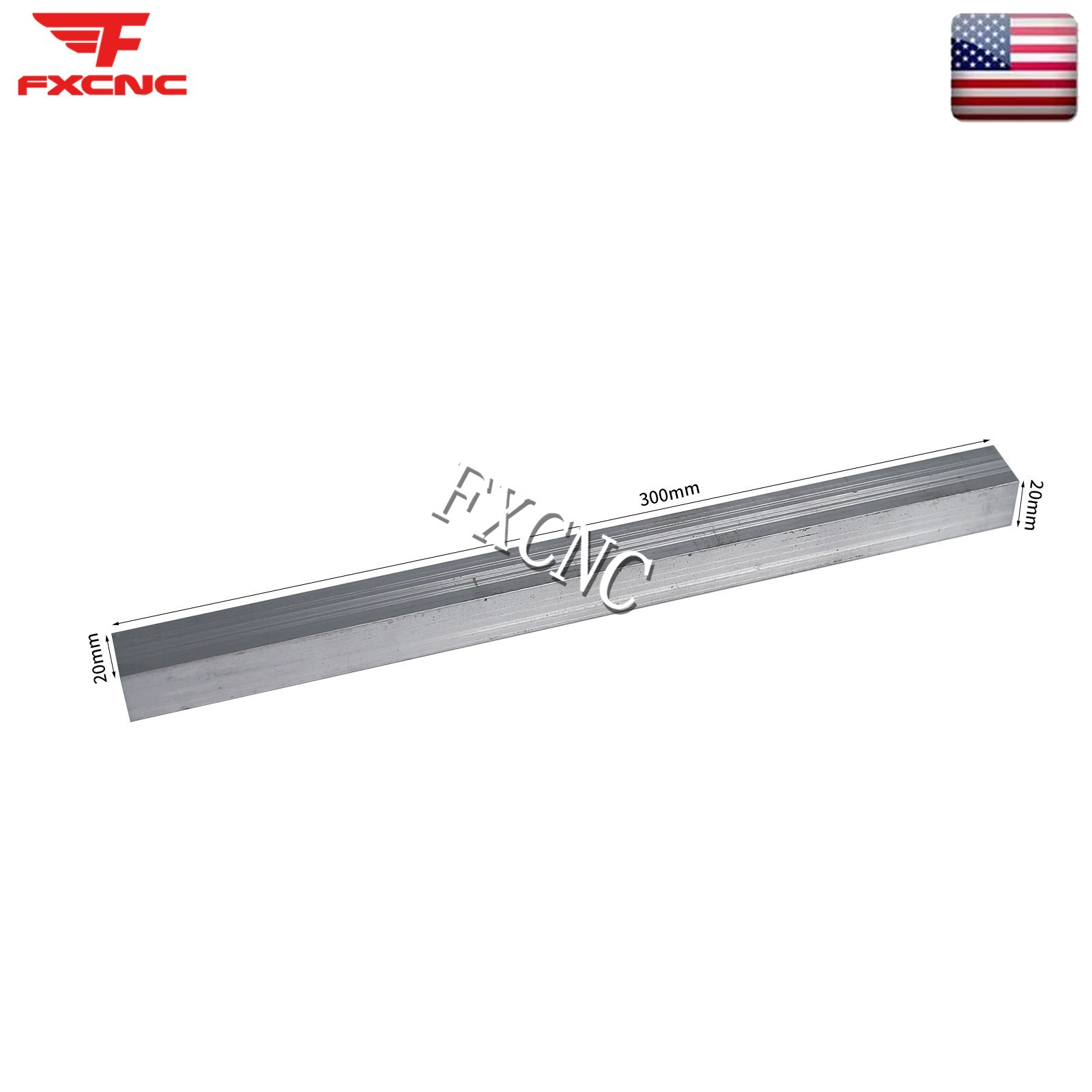 6061 Aluminum Flat Plate Sheet Metal DIY Long 300mm Wide 20mm Thick 20mm