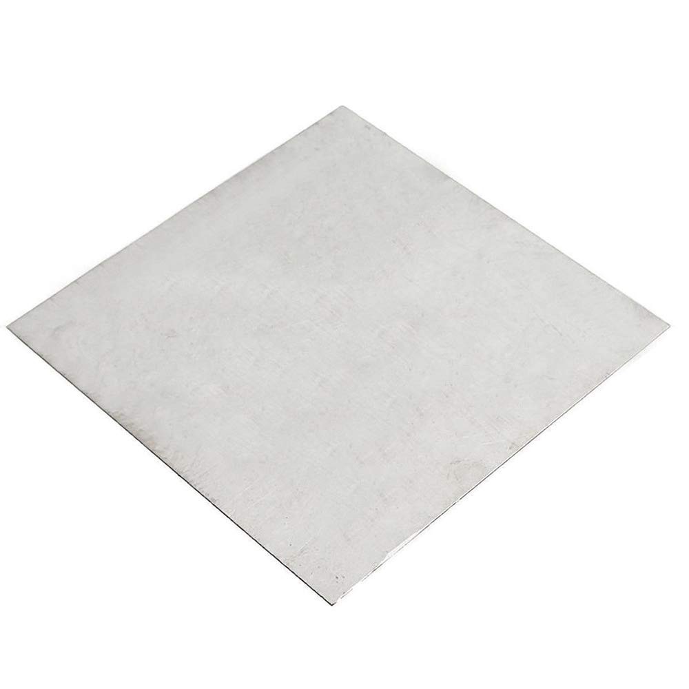 Ltkj 1mm Thick Grade 5 Titanium Alloy Metal Sheet Plate Silver 100 X 100 Mm For