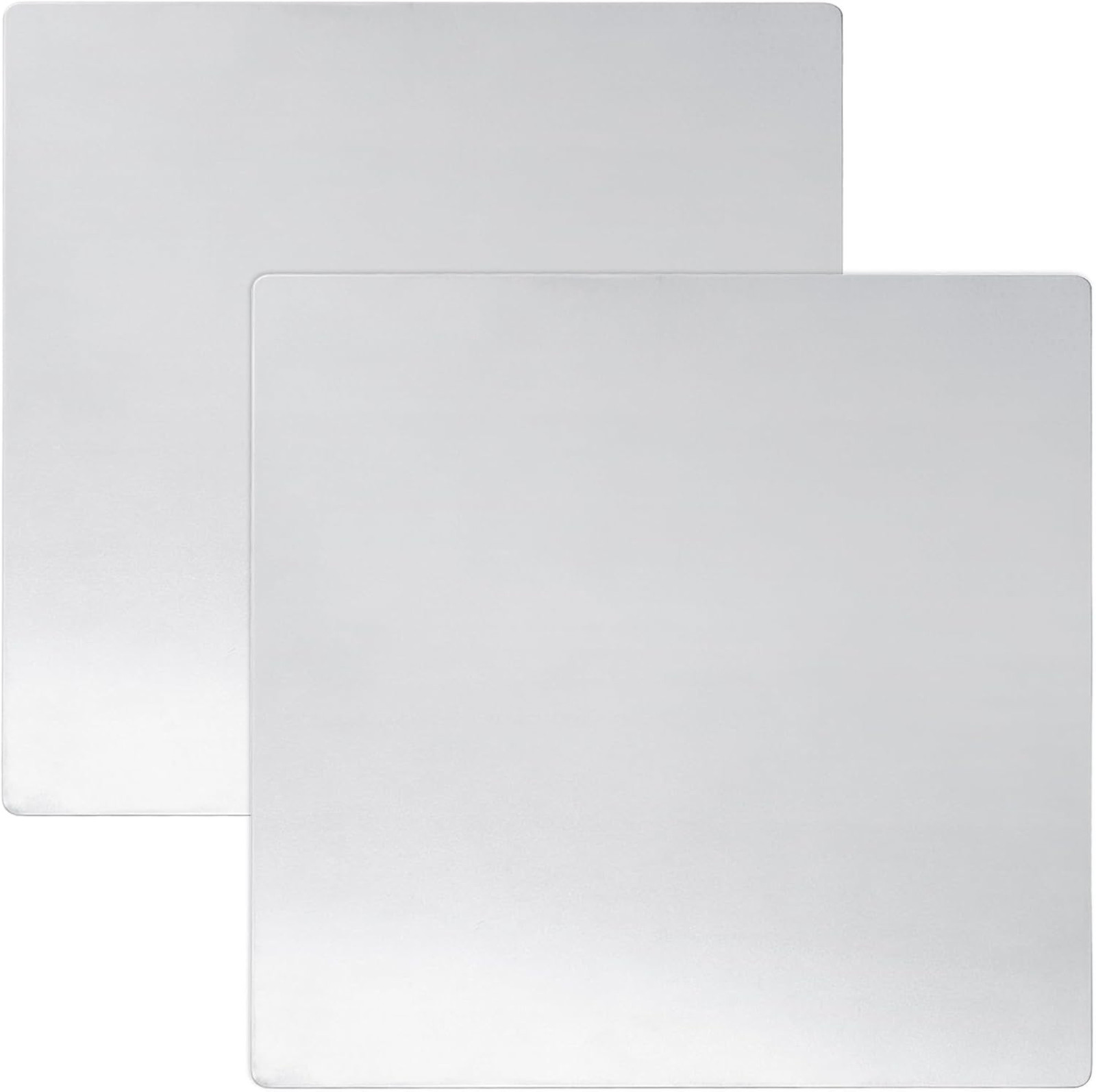 4 Inch by 4 Inch Stainless Steel Flat Permit Panel 301 No Drill Adhesive Mount