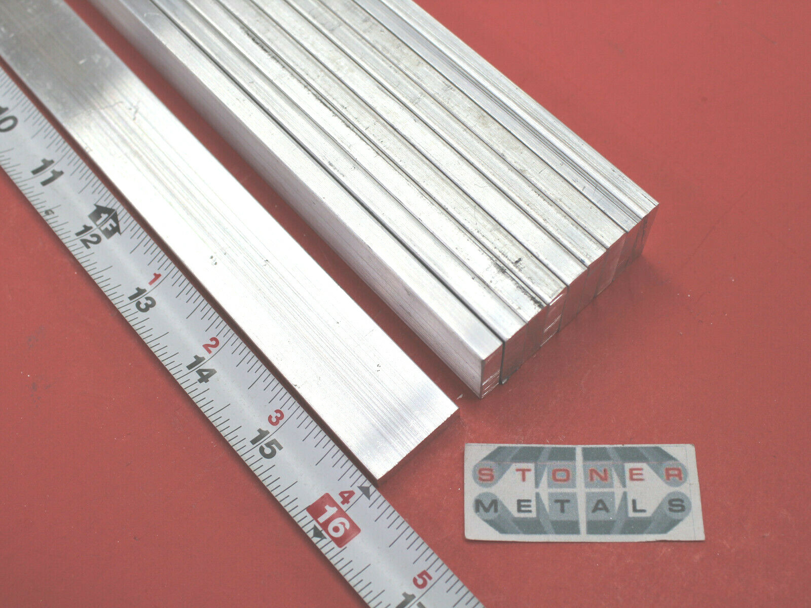 10 pieces 1/4″ X 1″ ALUMINUM 6061 FLAT BAR 16″ long T6511 Solid Mill Stock Plate