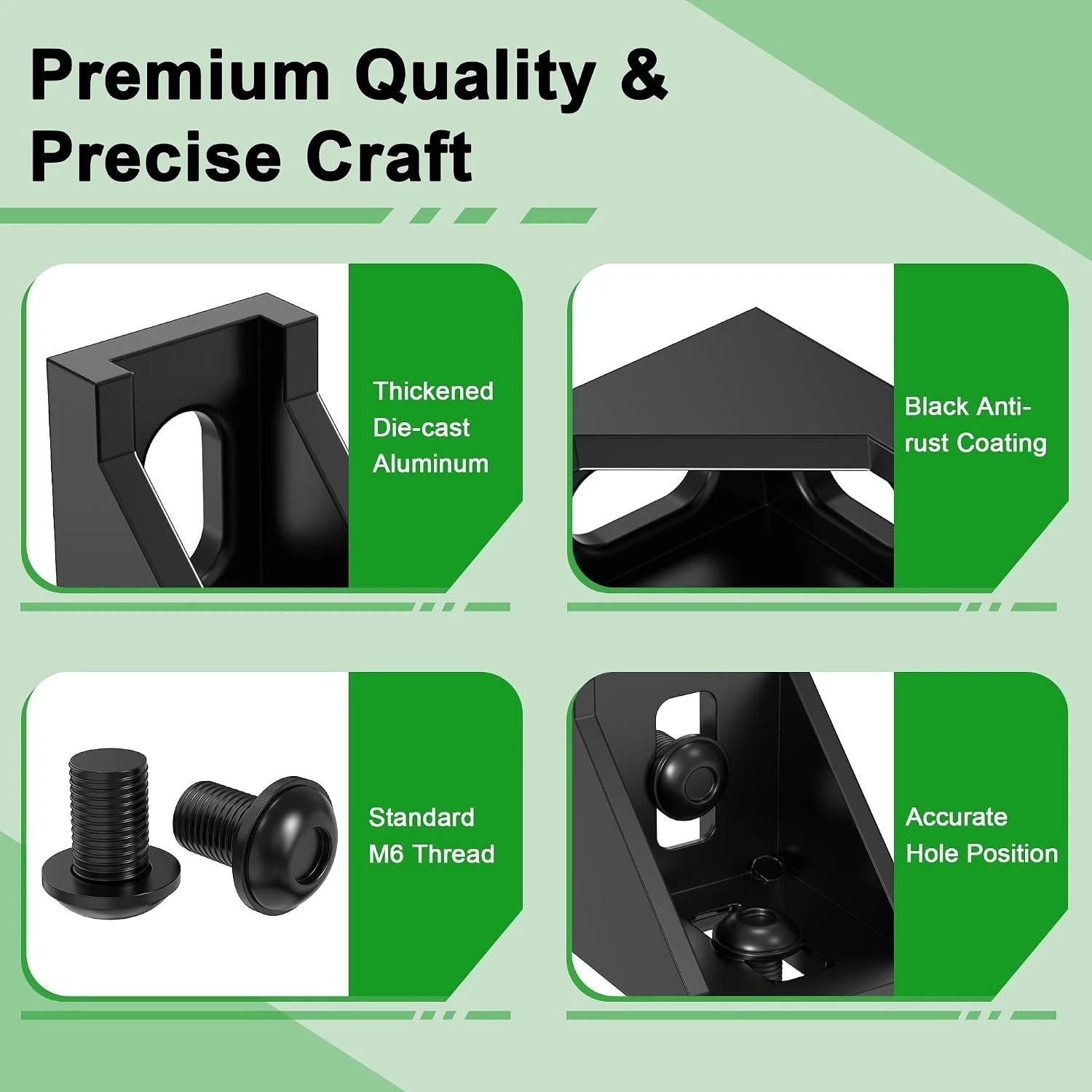 24 Set Aluminum Profile Connector Kit with Accessories