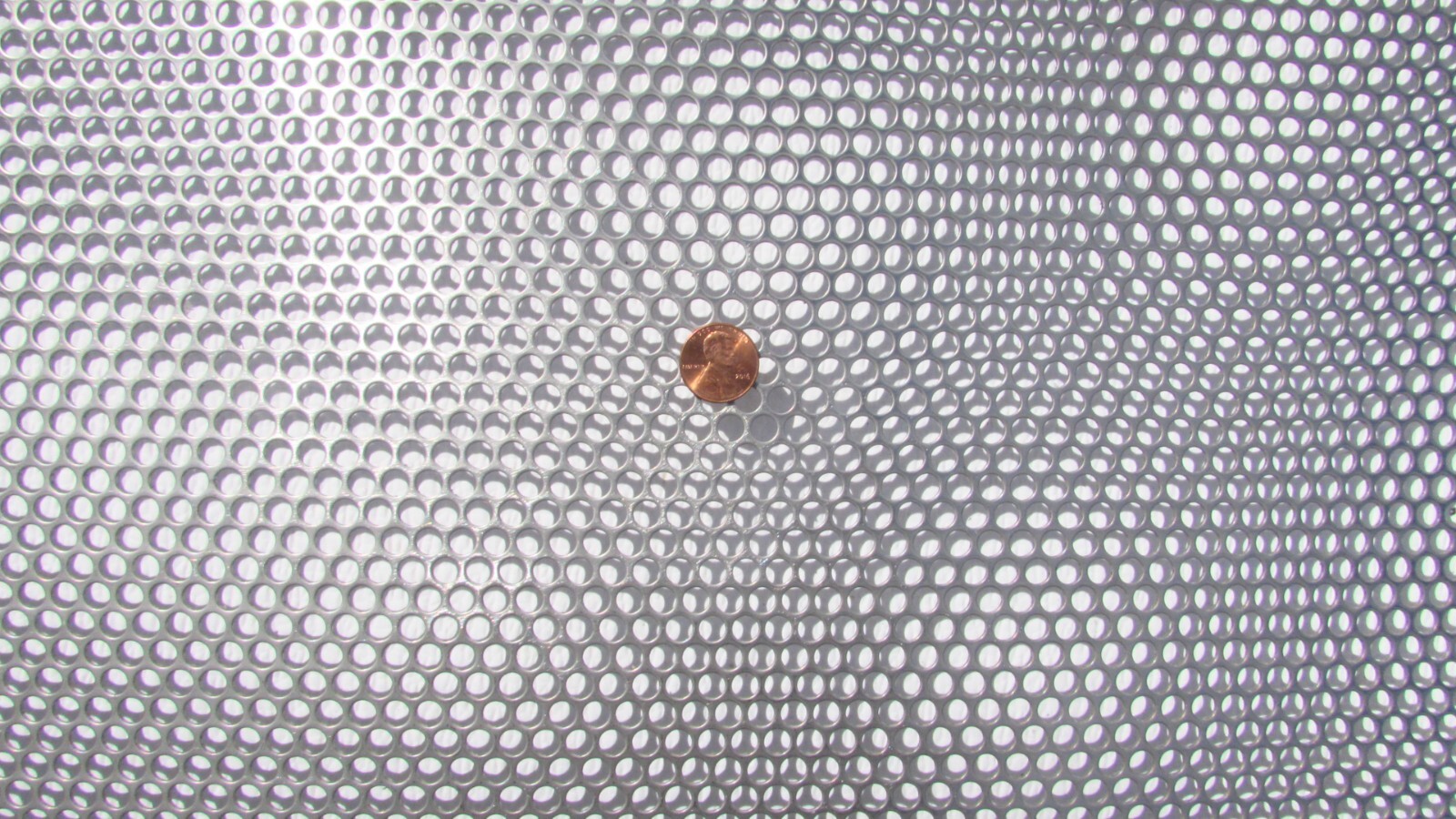 ==1/4″HOLES –20GA. –11-1/4″ X 8-1/4″ .– STAINLESS PERFORATED SHEET==