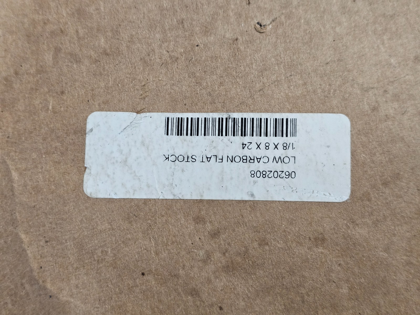 MSC 06202808 24 x 8 x 1/8 Inch, AISI Grade A36, Low Carbon Steel Flat Stock