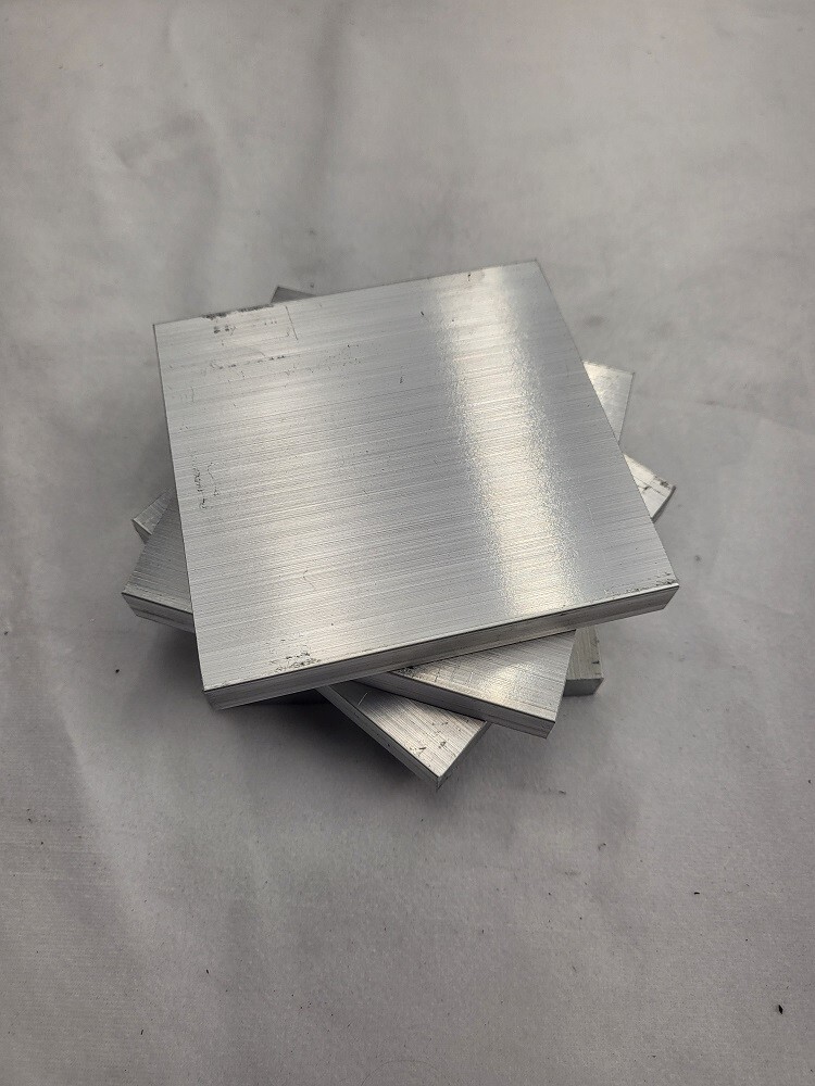 6061 Aluminum Flat Bar, 1/2″ x 4″ x 4″ long, Solid Stock, Plate, Machining, 2pk