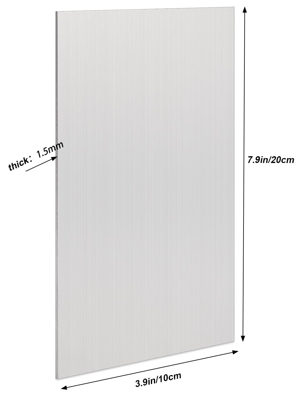 2 Pack 5052 H32 Aluminum Sheet Metal 8” x 4”x 1/16”(0.06″) Flat Plain Thin Al…