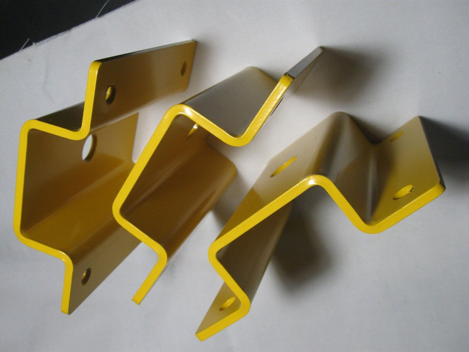 3/16″ Steel Hat Channel Form 6″x6″x1-1/2″ Equipment Mounting Base Plate Yellow