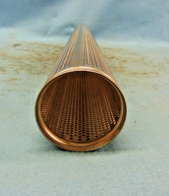 SANICLEAN 316L SS PERF. STRAINER BACK-UP TUBE 30-3/4″ L X 3″ DIA. 1/8″ HOLES