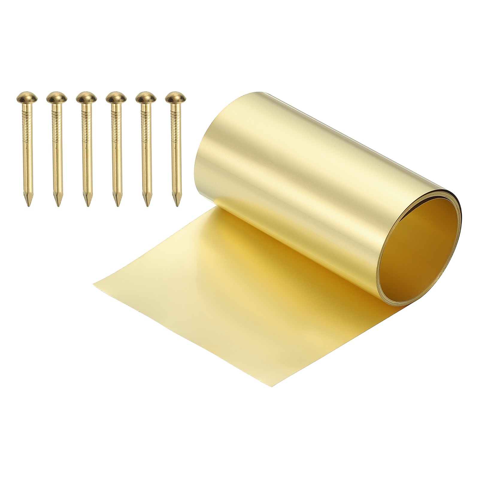 44 Gauge x 2.4″ x 39″ H62 Metal Film Brass Foil Plate, Brassy