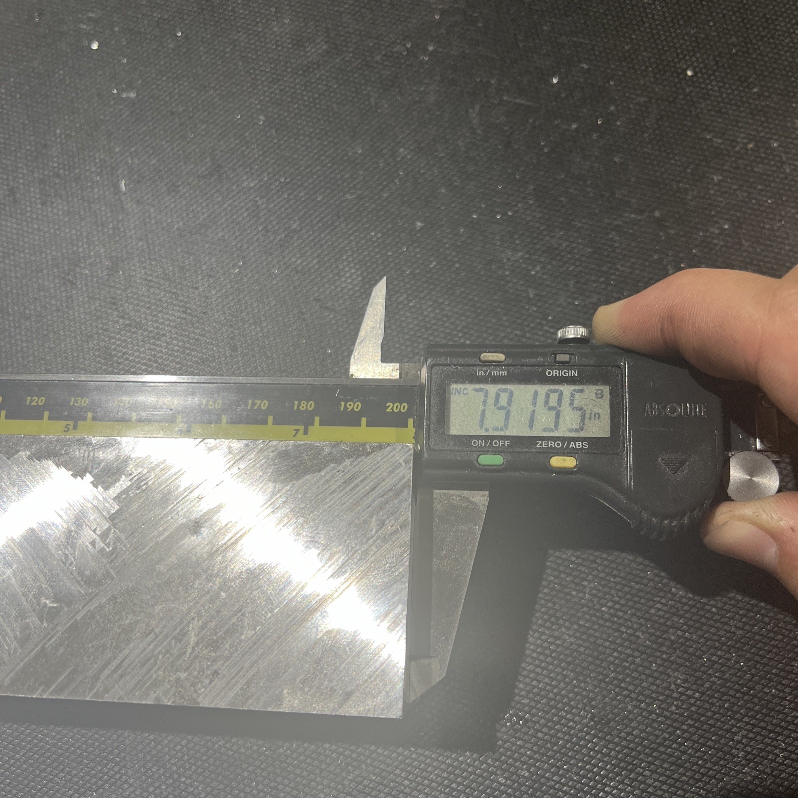 ” Thickness 7075 – T651 Plate – 2″ x 1.6” x 7.9”” Length
