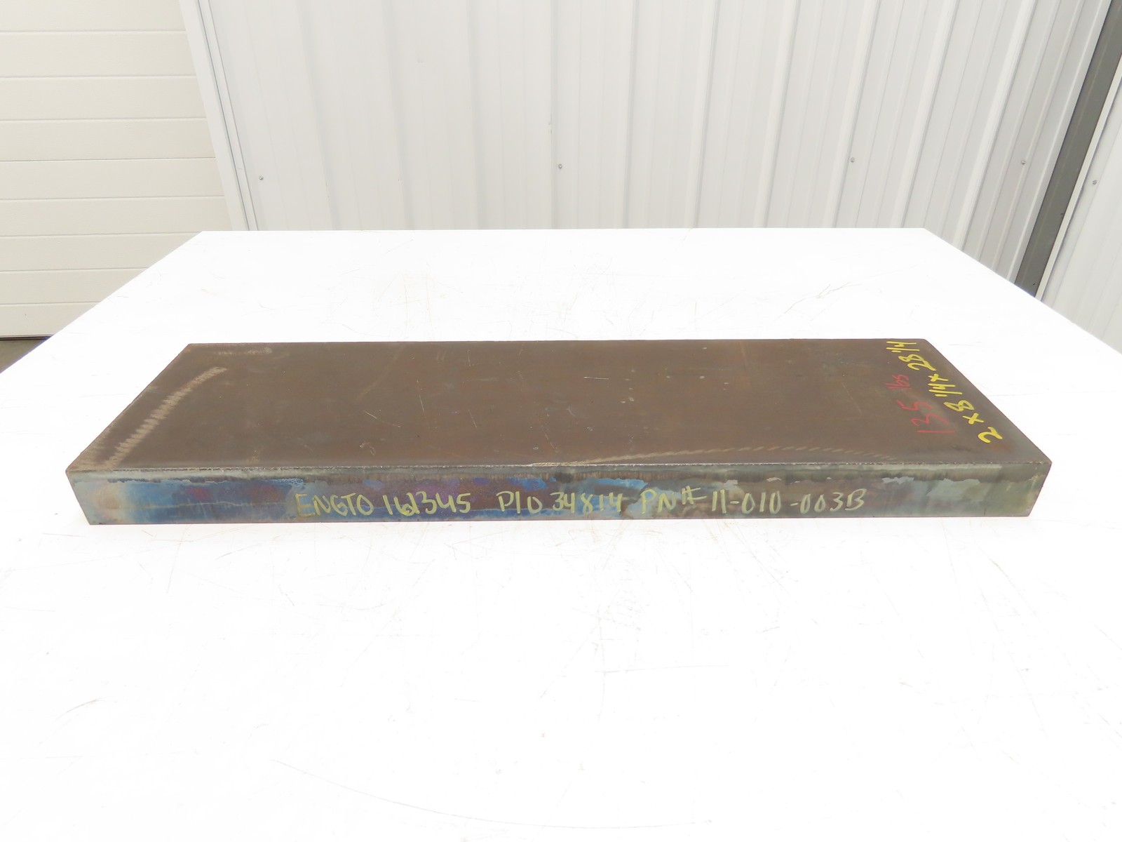 Mild Carbon Steel Rectangle Bar 2″x 8-1/4″ x 28-1/4″ 135Lbs