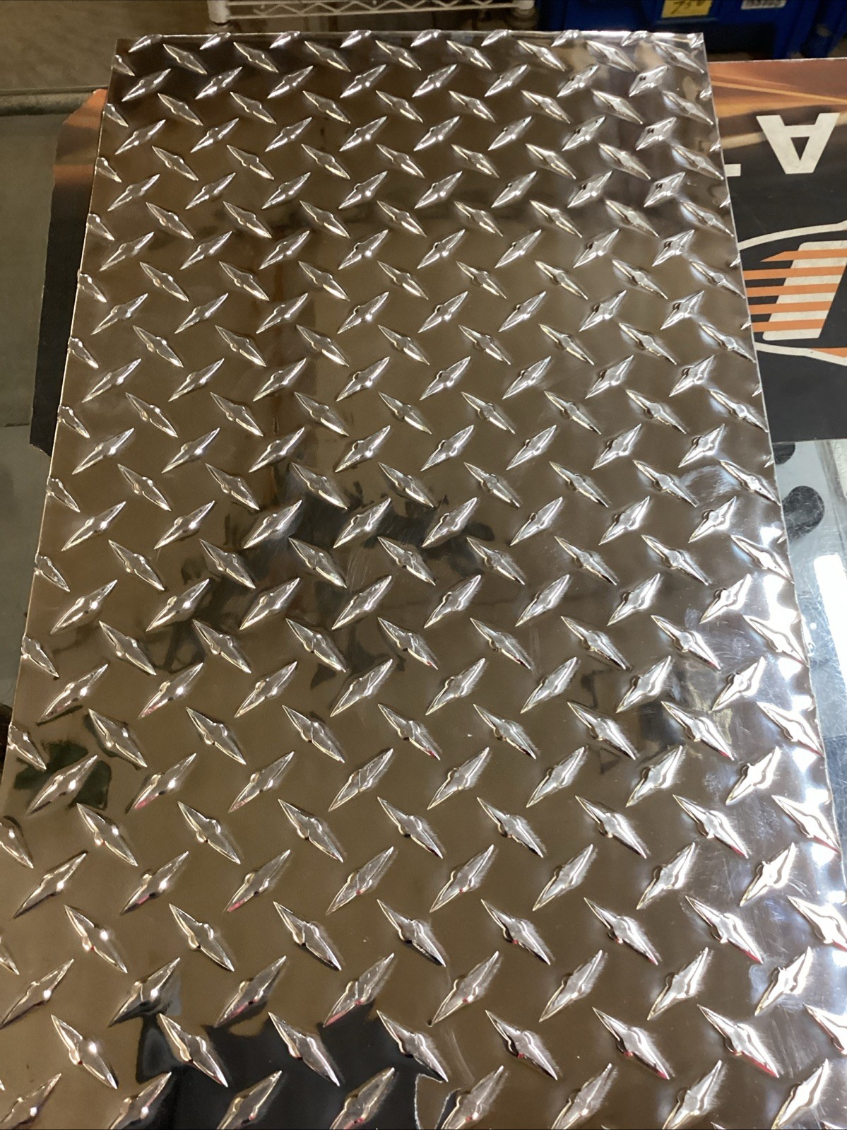 *Aluminum Diamond Tread Plate 12″ x 24″ .063
