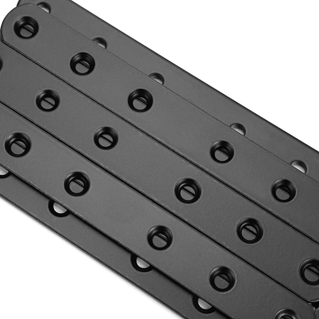 8 Count Stainless Steel 6-Inch Flat Plates – Ideal for Furniture Stabilization