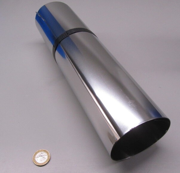 316 Stainless Steel Sheet Soft .002″ Thick x 12.0″ Width x 100.0″ Length