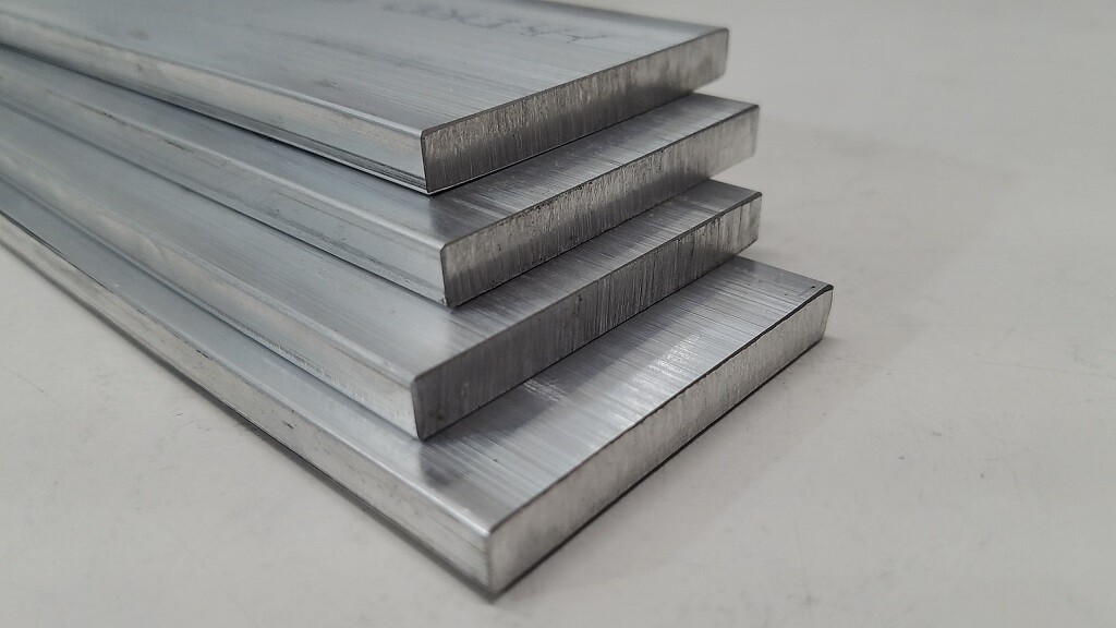 6061 Aluminum Flat Bar, 1/4″ x 2″ x 12″ long, Solid Stock, Plate, Machining, 2pk
