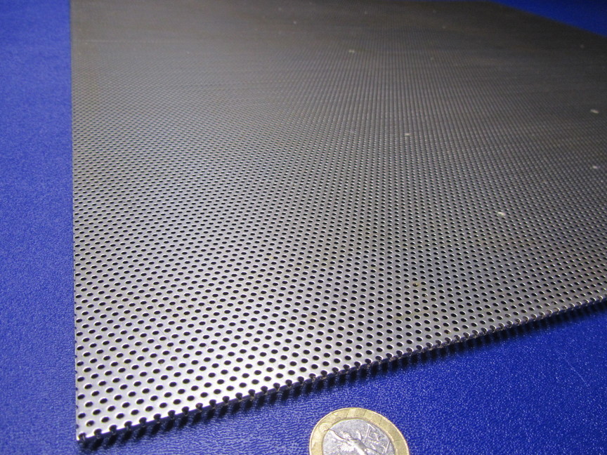 Perforated Staggered Steel Sheet .060″ Thick x 24″ x 24″, .062″ Hole Dia.