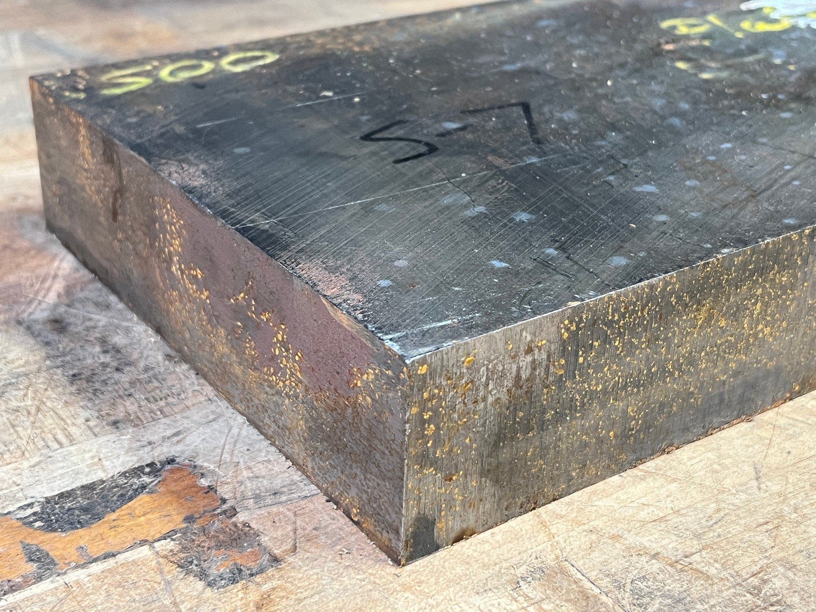 Large s 7 Tool steel flat bar stock rectangle 20 1/2 x 7 13/16 x 2 1/8 – 90 lbs