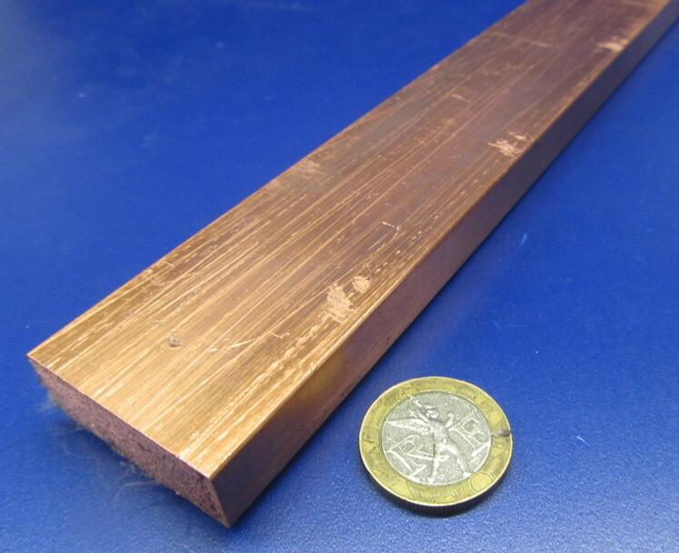 110 Copper Bar H02, 1/2″ Thick x 1 1/2″ Wide x 2 Ft Length