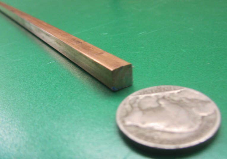 110 Copper Square Bar H02, 1/4″ Thick x 1/4″ Wide x 24 Inch Length