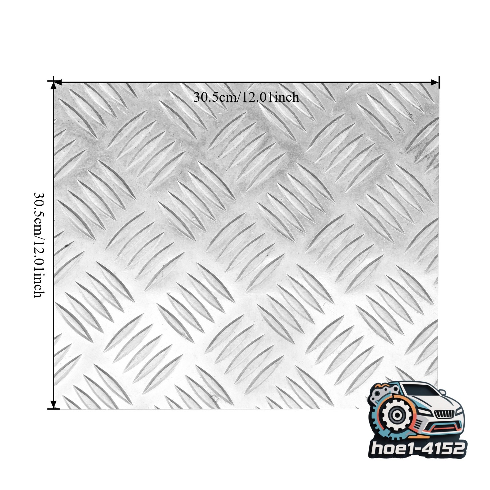 Heavy Duty 12×12 Inch Aluminum Diamond Plate Sheet for Trailer RV Garage