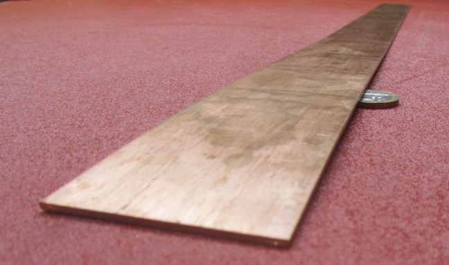 110 Copper Bar H02, 1/16″ Thick x 2.0″ Wide x 24 Inch Length