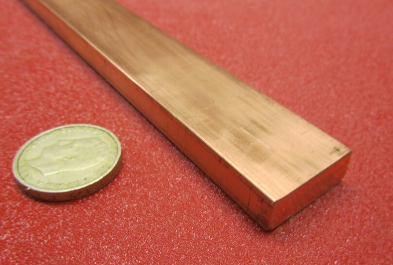 110 Copper Bar H02, 3/8″ Thick x 1.0″ Wide x 2 Ft Length