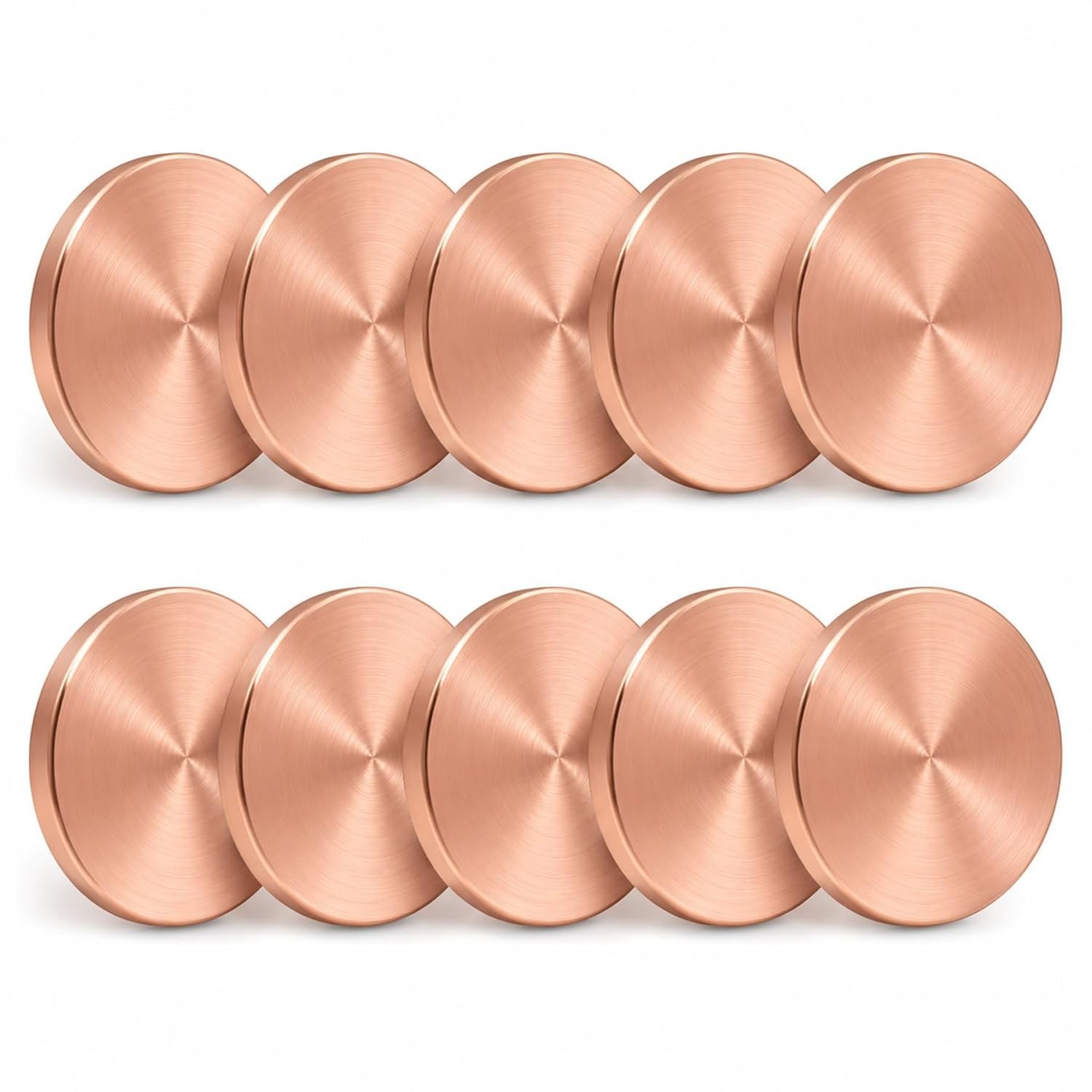 Lot of 10 Copper Round Disc Blanks, 11/4″ Dia. x 1/8″ Thick .125 Copper Metal…