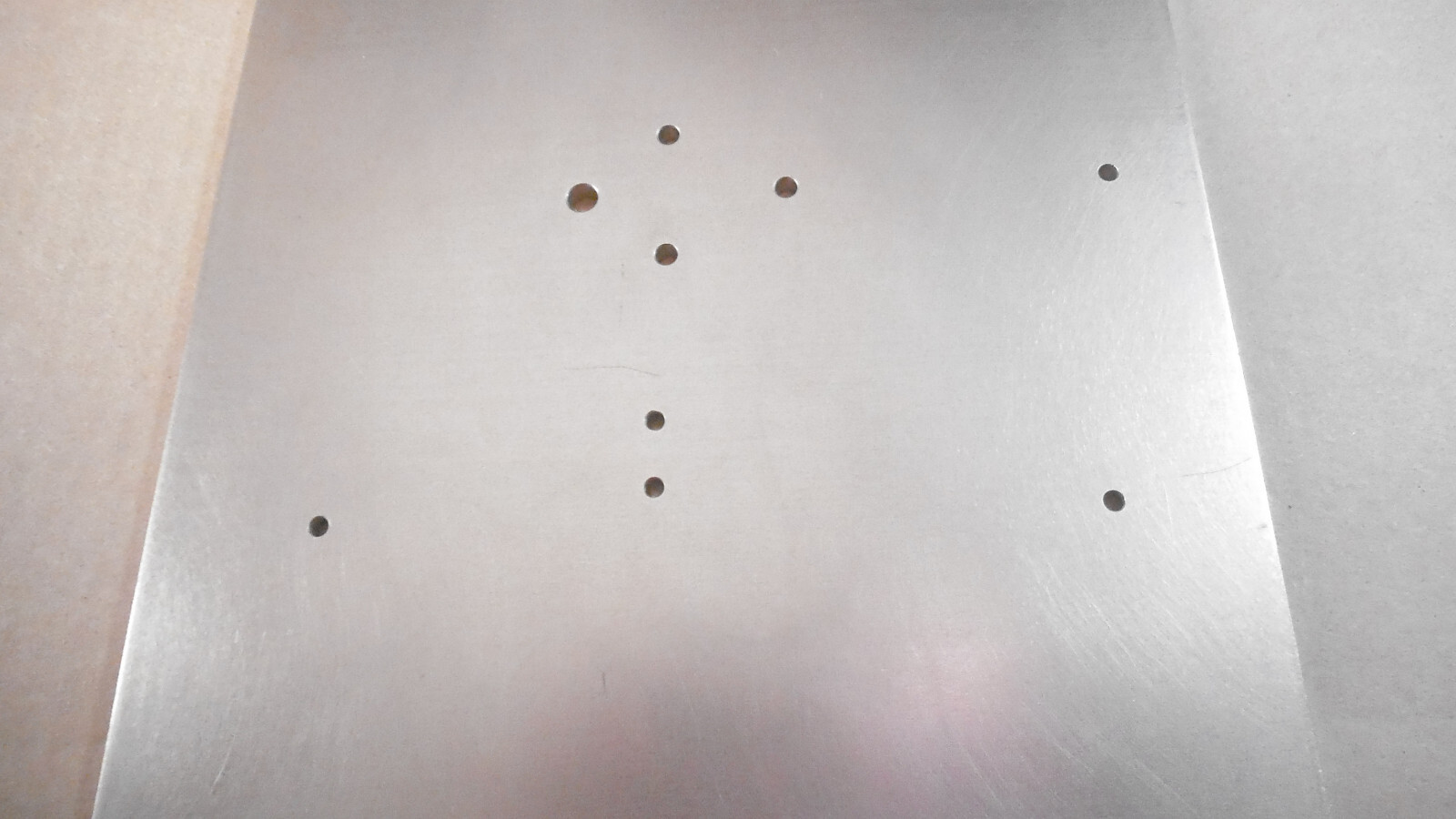 Nickel plated Aluminum plate, 14-7/8″ x 9-7/8′” x 1/4″ thick