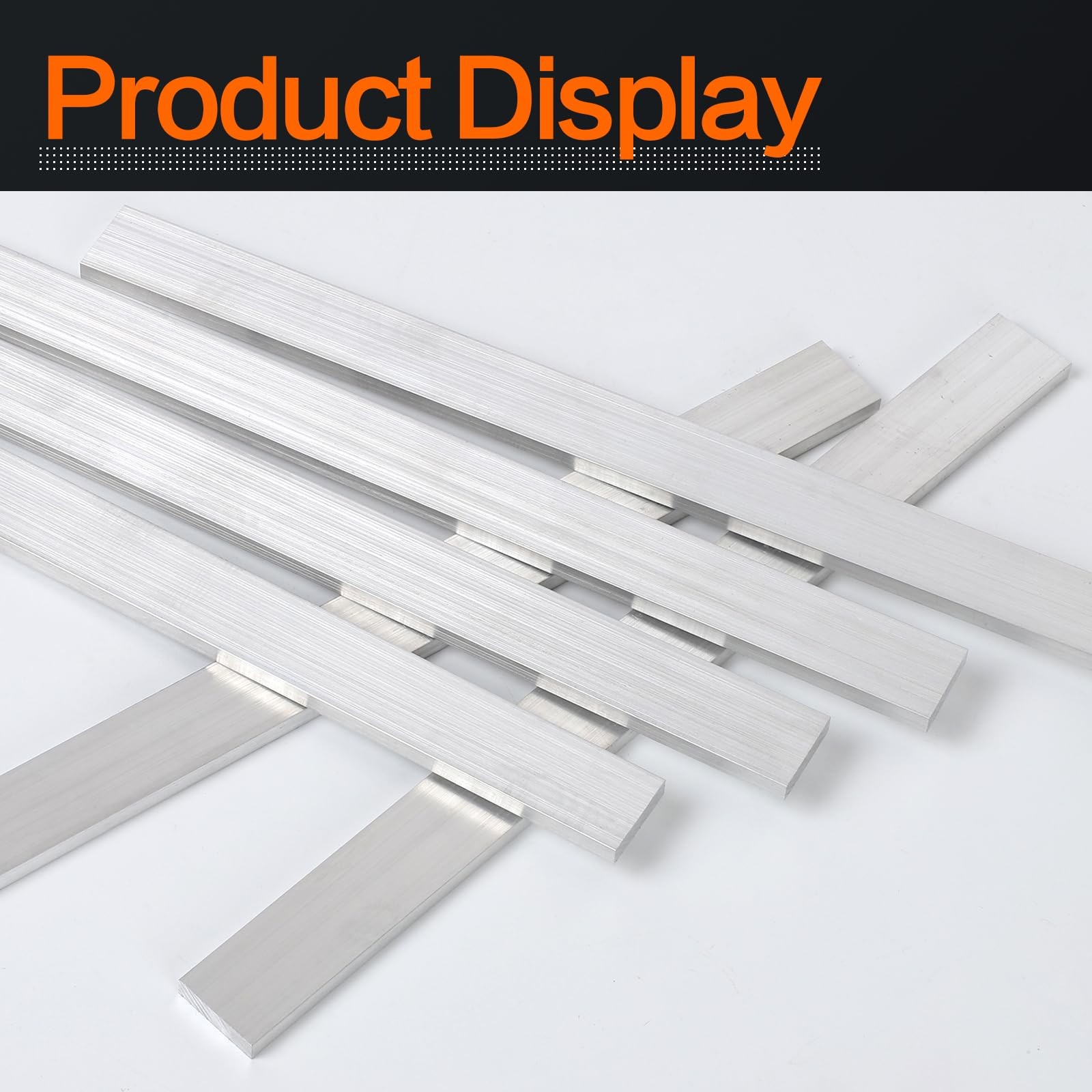 Square Aluminum Flat Bar 6061 Plate T6511 Solid Mill 1/4x1x12 Inch 6 PCS