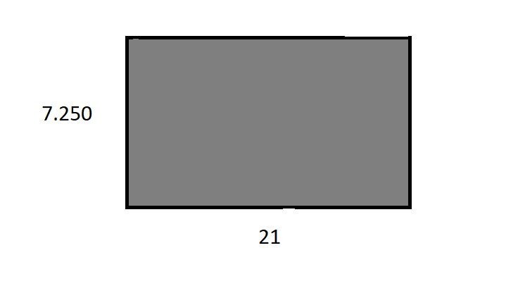 1/8″ .125 Aluminum Sheet Plate 7.250″ x 21″ 5052 “BEST PRICE ON EBAY”
