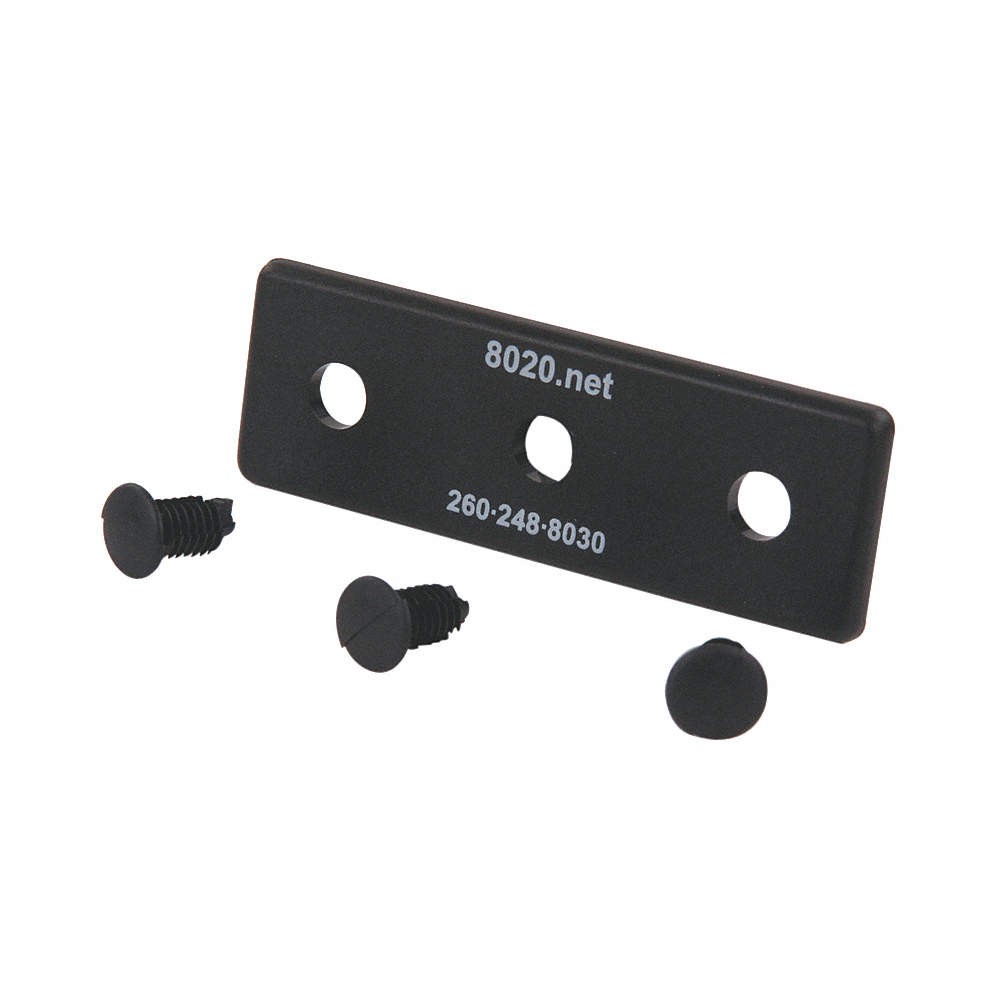 80/20 2026-2 End Cap,1 inx1/8 inx3 in,PK2 PK 10