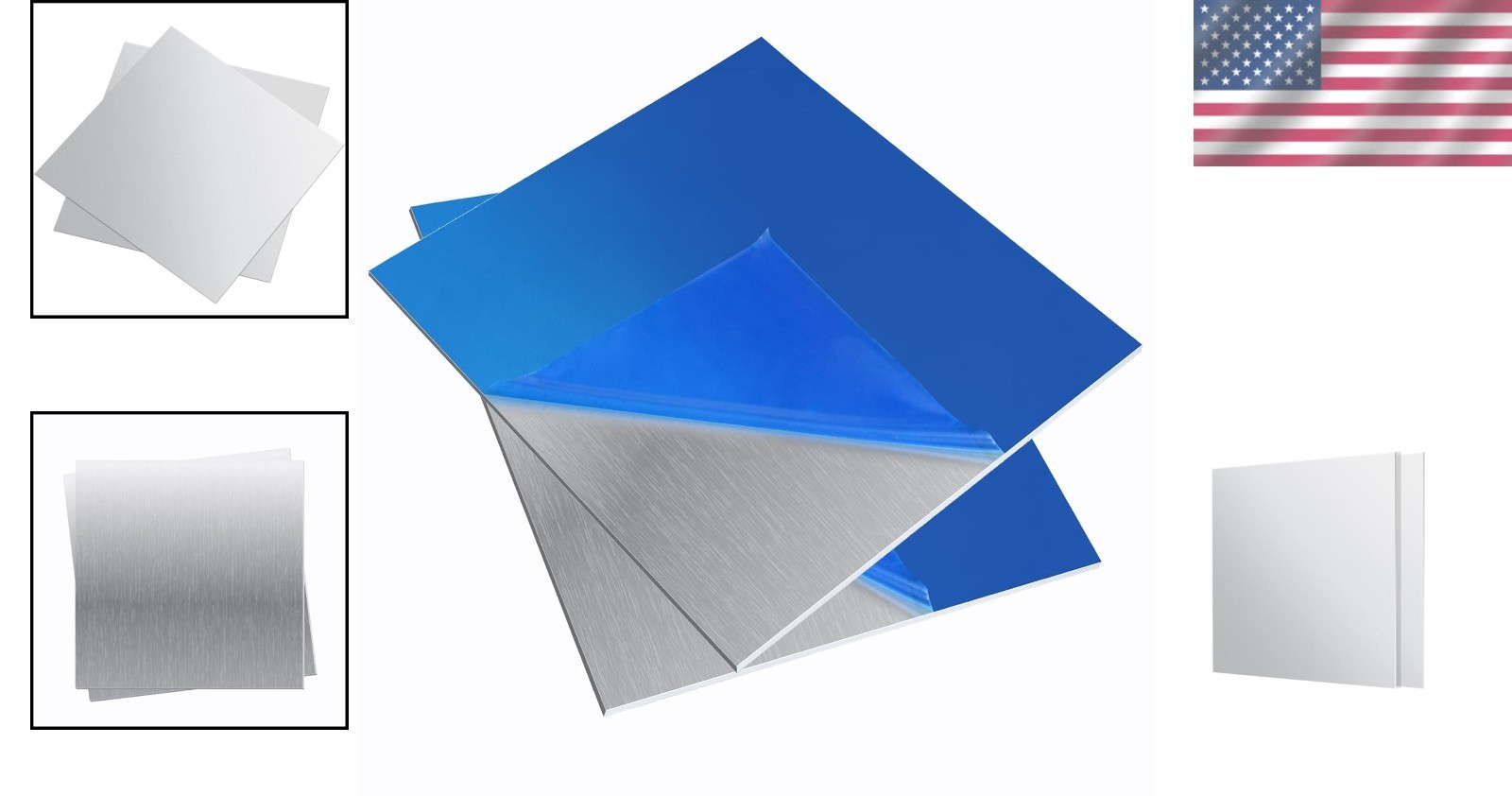 6061 T651 Aluminum Plates 6×6 Inches – Set of 2 for Crafting & Industry