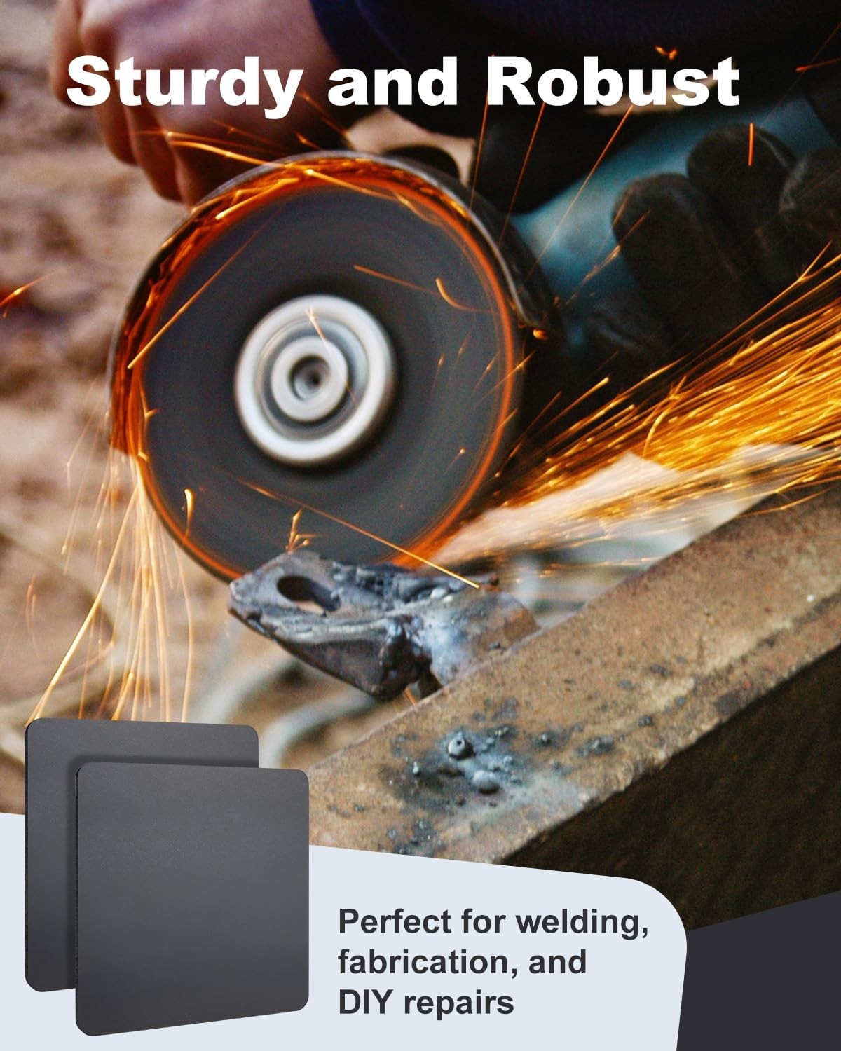 High Strength 2 Pcs 10×10 Steel Plates – 1/4″ Thick A36 Weldable Fabrication