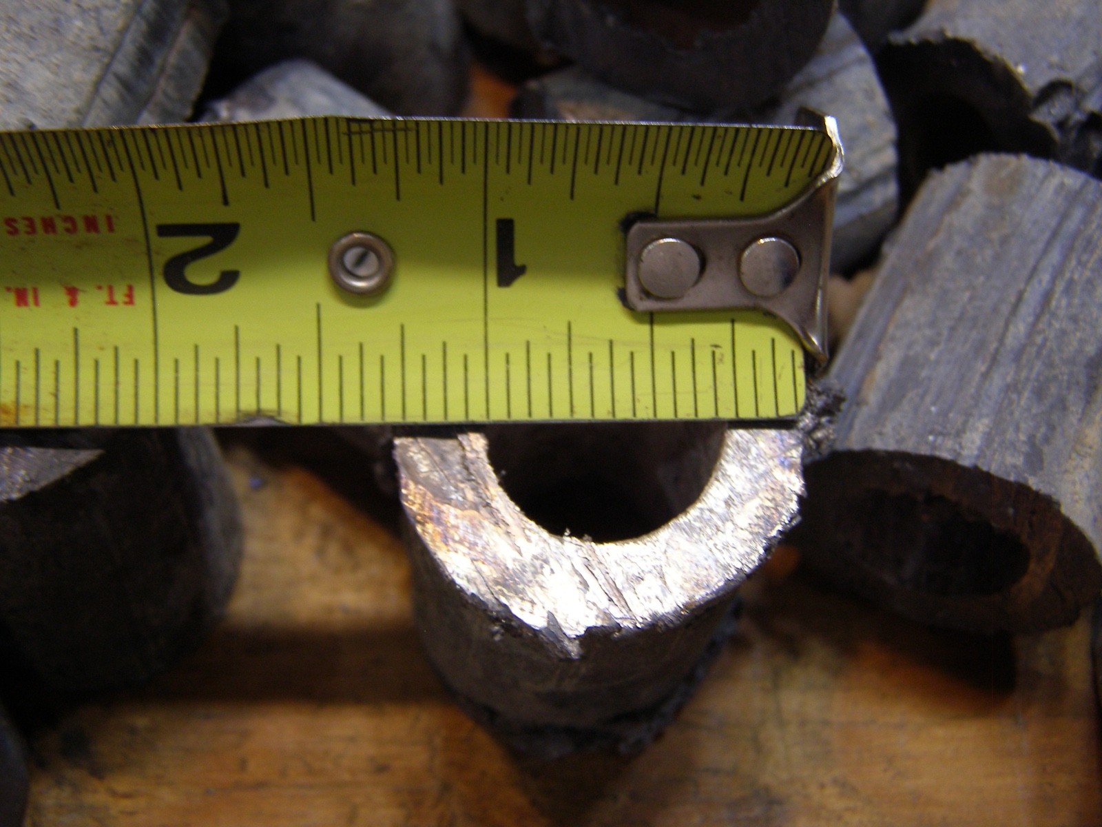 30 Lbs Lead Pipe Pieces 1/4″ thick wall 1″ to 2″ L for Casting / Special Project