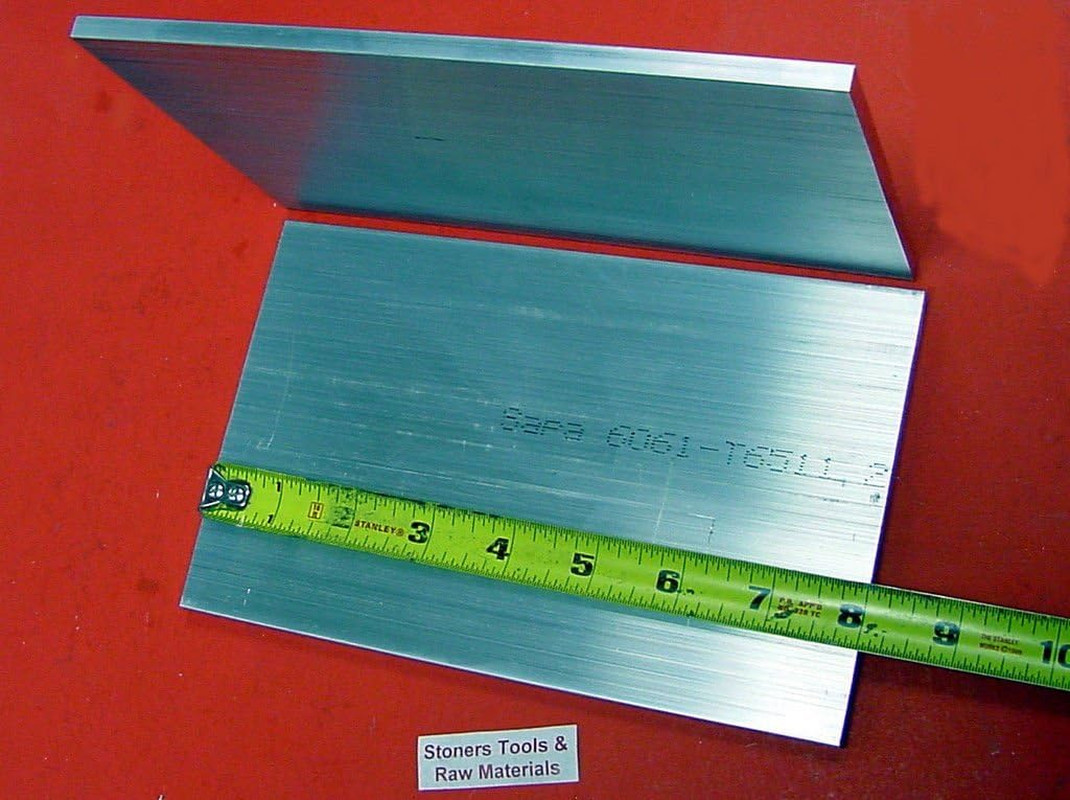 2 Pieces 1/4″ X 5″ Aluminum 6061 Flat BAR 8″ Long +.07″/-0 Extruded Plate T6511