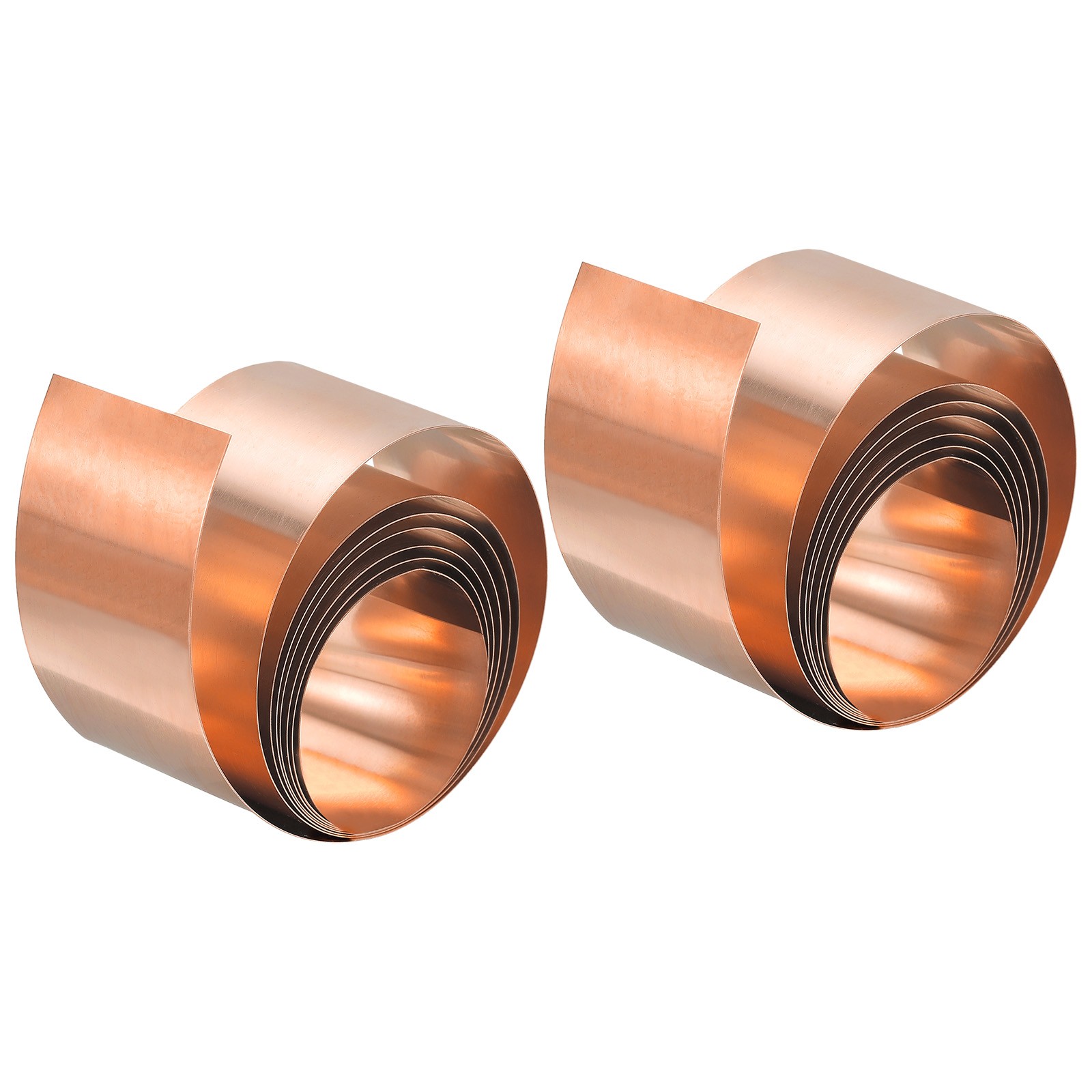 Copper Thin Foil Roll Sheet, 2Pcs 0.15x30x1000mm Pure Copper Foil Sheet Roll