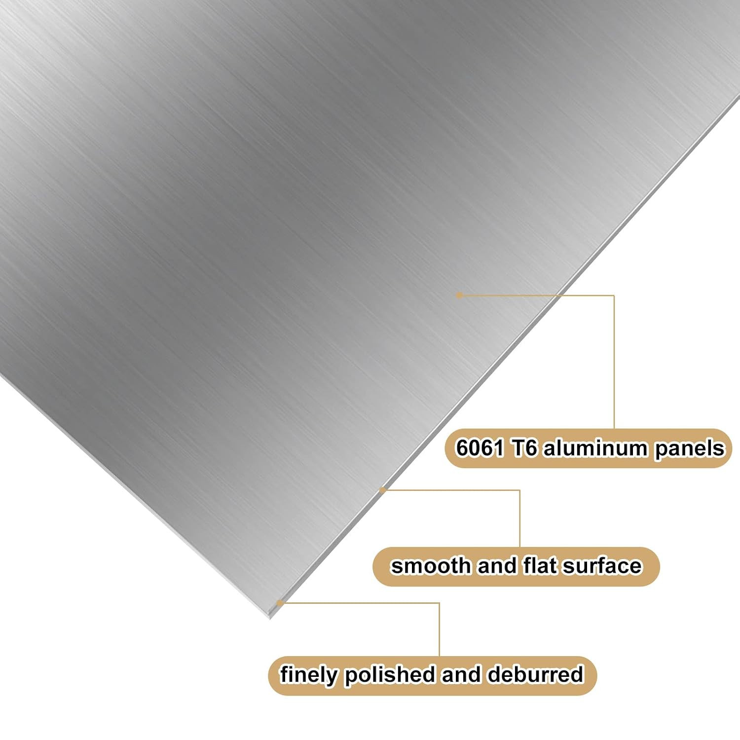 20 Pack 6061 T6 Aluminum Sheet Metal 6 X 6 X 1/64 Inch Flat Plain Aluminum Plat