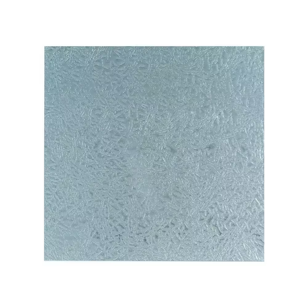 12 In. X 24 In. Leathergrain Aluminum Sheet in Silver