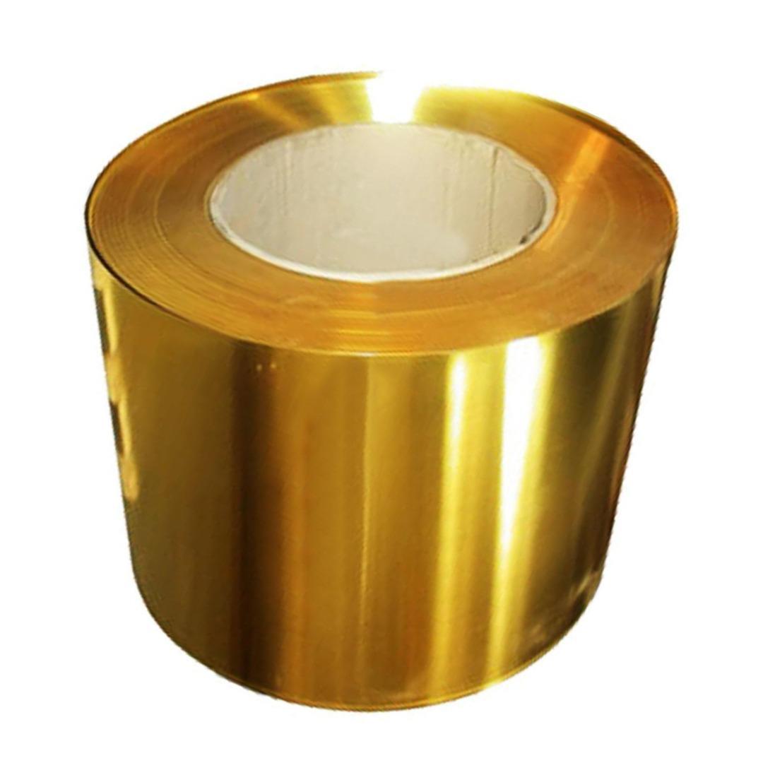 US Stock 0.1mm x 200mm x 1000mm H62 Brass Metal Thin Sheet Foil Plate Roll