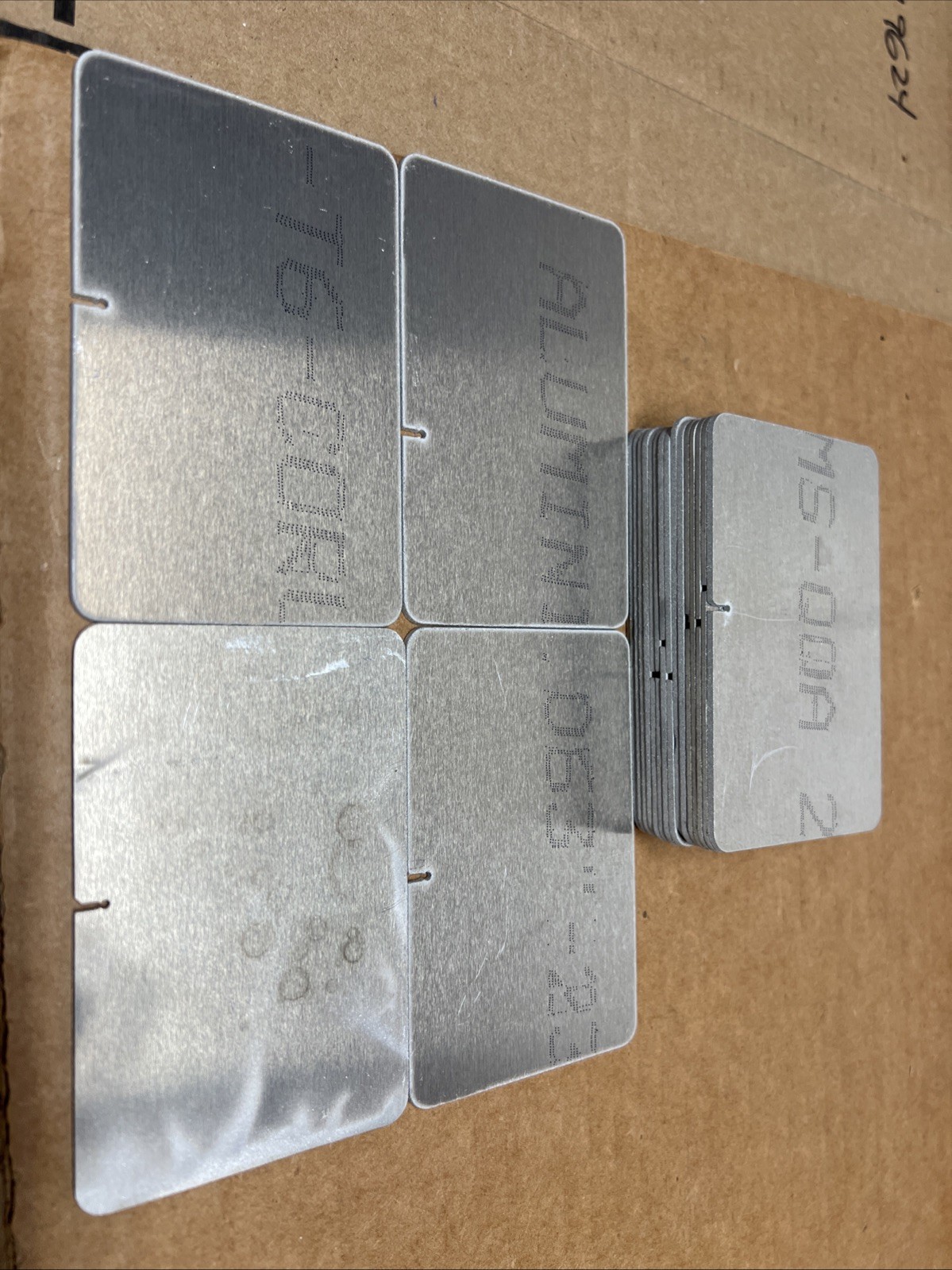20 pieces – .063″ Thick Aluminum T6 Alloy 6061-T6 3-7/8″ X 2-1/2″ Welding Q-pon