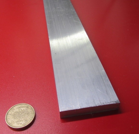 5052 Aluminum Bar, (1/4 Hard H32) .375″ (3/8″) Thick x 2.0″ Width x 24″ Length